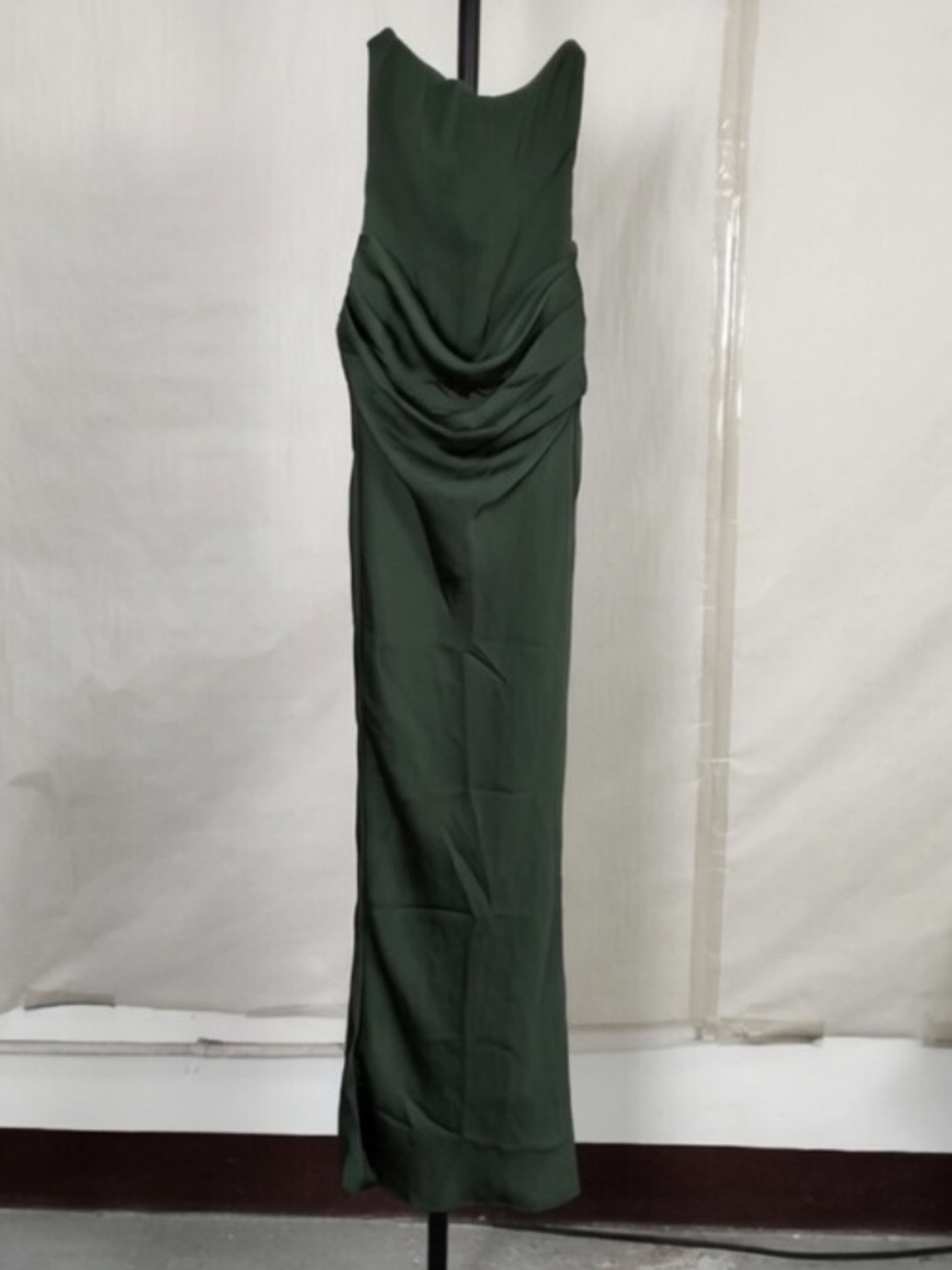 HOUSEOFCB 'Persephone' Emerald Green Crepe Corset Dress/Small $329 - Picture 8 of 11